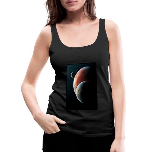 Three Planets Deep Space Design - Women's Premium Tank Top