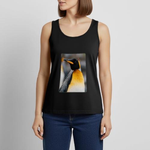 King Penguin Portrait Design - Women's Premium Tank Top