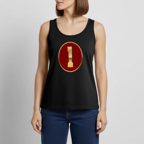 Number 1 in Gold Varsity Font - Women's Premium Tank Top