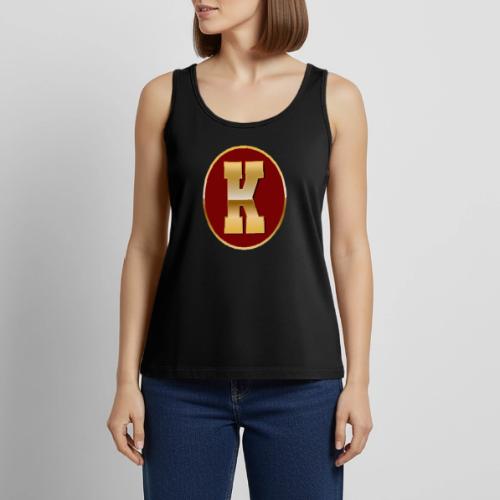 Letter K – Capital Varsity Alphabet Monogram - Women's Premium Tank Top