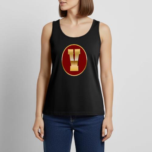 Letter V – Capital Varsity Alphabet Monogram - Women's Premium Tank Top