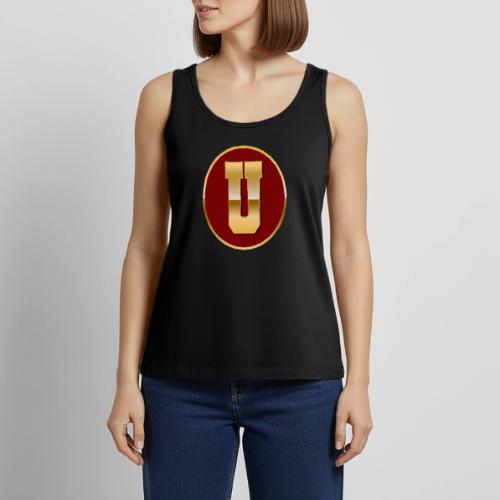Letter U – Capital Varsity Alphabet Monogram - Women's Premium Tank Top