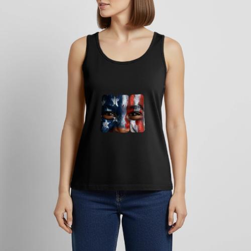 USA: Three Panels of Pride - Women's Premium Tank Top
