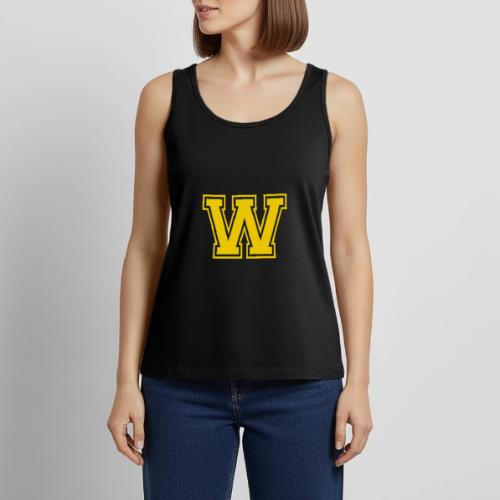 Letter W – Capital Athletic Alphabet Monogram - Women's Premium Tank Top