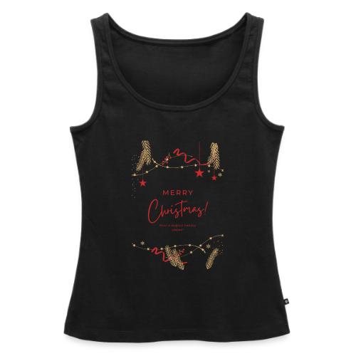 Merry Christmas Typography Design - Women's Premium Tank Top