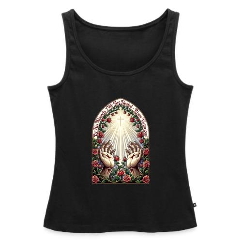 Easter By His Wounds Healed T Shirt, Renewal Gift - Women's Premium Tank Top