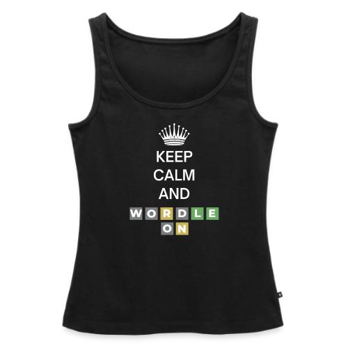 Keep Calm And Wordle On - Women's Premium Tank Top