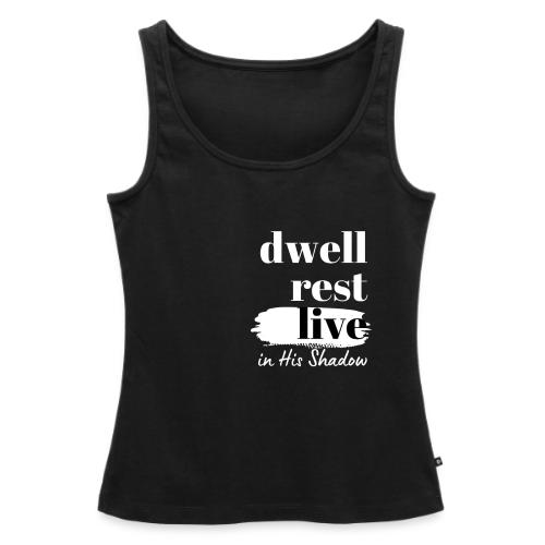 In His Shadow Tee (White) - Women's Premium Tank Top