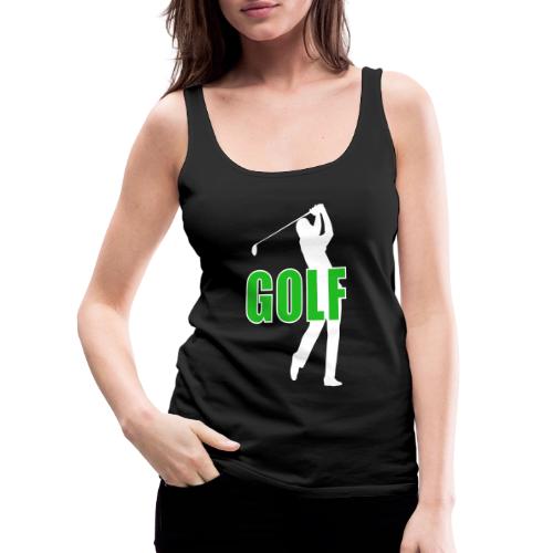 Golf: Classic Golf Motion - Women's Premium Tank Top