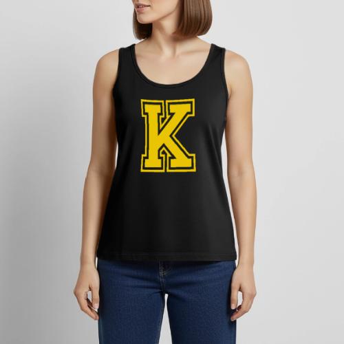 Letter k – Capital Athletic Alphabet Monogram - Women's Premium Tank Top