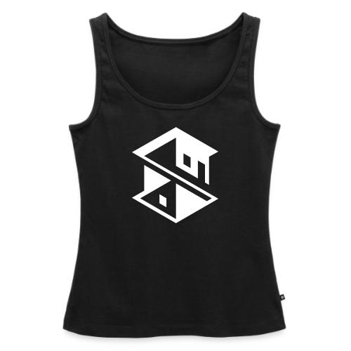 Unreal Estate Records Logo White - Women's Premium Tank Top