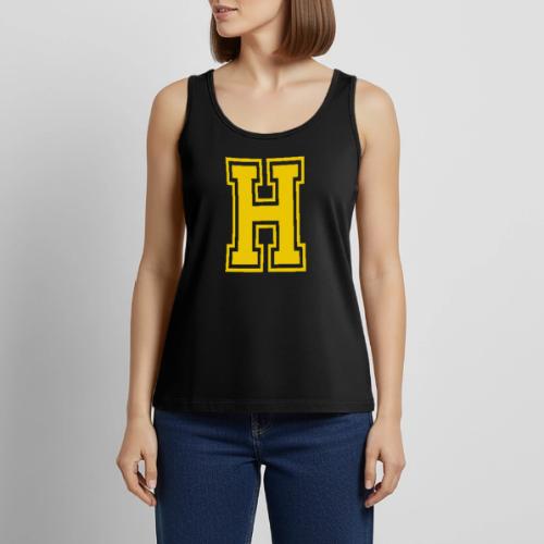 Letter H – Capital Athletic Alphabet Monogram - Women's Premium Tank Top