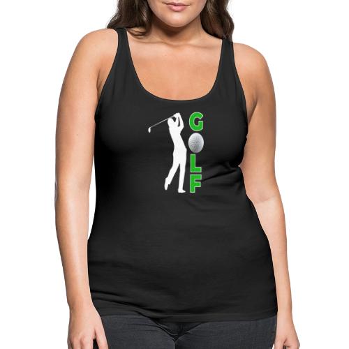 Golf: Classic Golf Motion - Women's Premium Tank Top