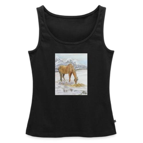 Horse grazing - Women's Premium Tank Top