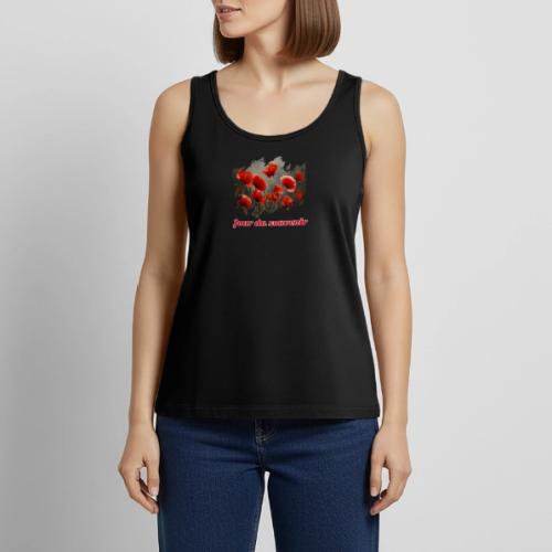 Remembrance Day with Poppies - Women's Premium Tank Top