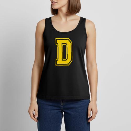 Letter D – Capital Athletic Alphabet Monogram - Women's Premium Tank Top