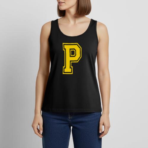 Letter P – Capital Athletic Alphabet Monogram - Women's Premium Tank Top