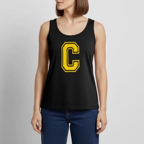 Letter C – Capital Athletic Alphabet Monogram - Women's Premium Tank Top