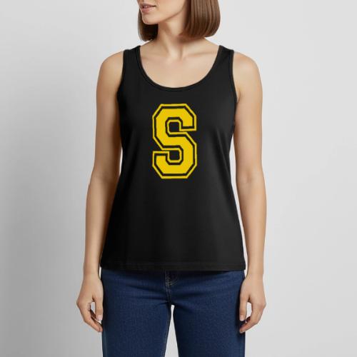 Letter S – Capital Athletic Alphabet Monogram - Women's Premium Tank Top