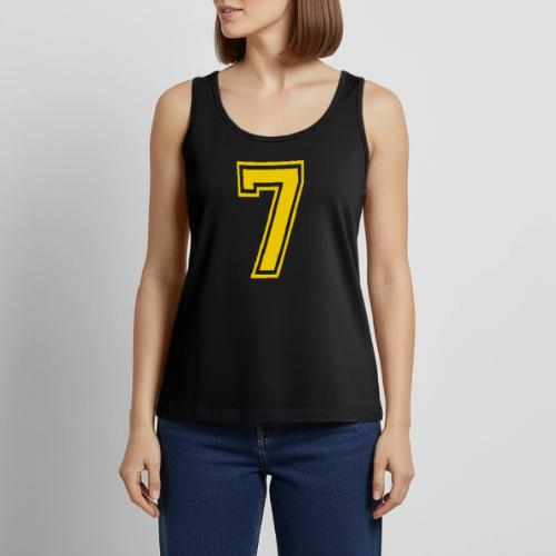 Number 7 in a classic athletic collegiate font - Women's Premium Tank Top