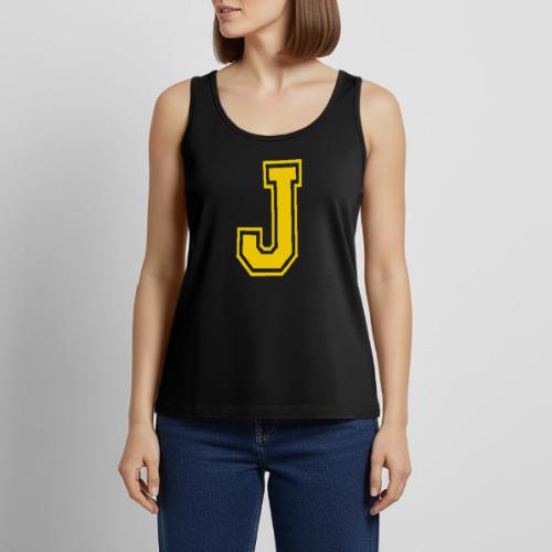 Letter J – Capital Athletic Alphabet Monogram - Women's Premium Tank Top