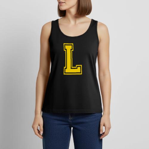 Letter L – Capital Athletic Alphabet Monogram - Women's Premium Tank Top