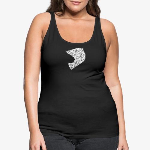 Floral Helmet - Women's Premium Tank Top