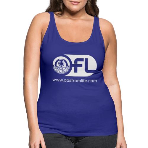 Observations from Life Logo with Web Address - Women's Premium Tank Top