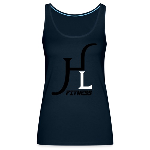 HIIT Life Fitness logo white - Women's Premium Tank Top