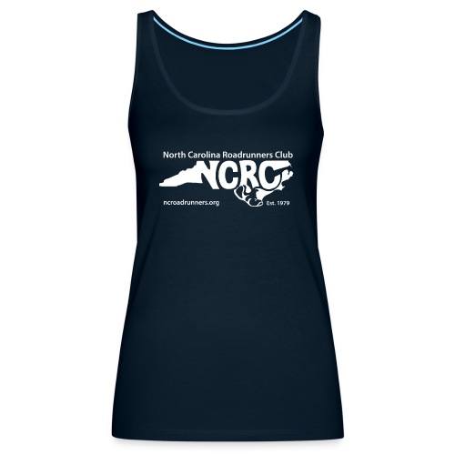 NCRC White Logo1 - Women's Premium Tank Top