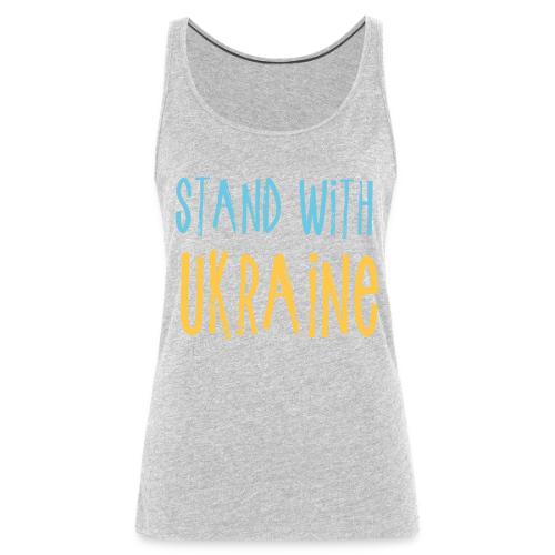 Stand With Ukraine - Women's Premium Tank Top