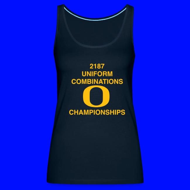 2187 UNIFORM COMBINATIONS O CHAMPIONSHIPS