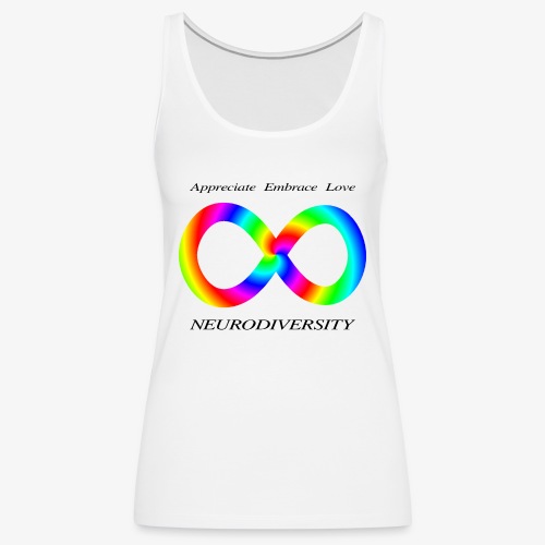 Embrace Neurodiversity with Swirl Rainbow - Women's Premium Tank Top