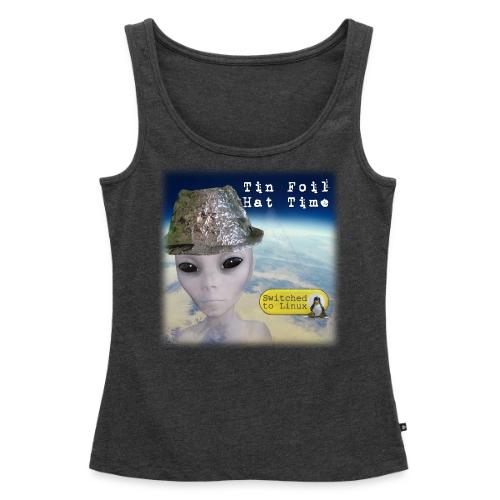 Tin Foil Hat Time (Earth) - Women's Premium Tank Top