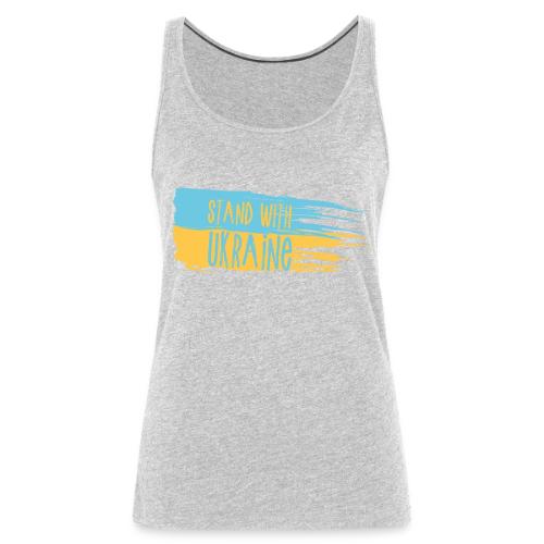 I Stand With Ukraine - Women's Premium Tank Top