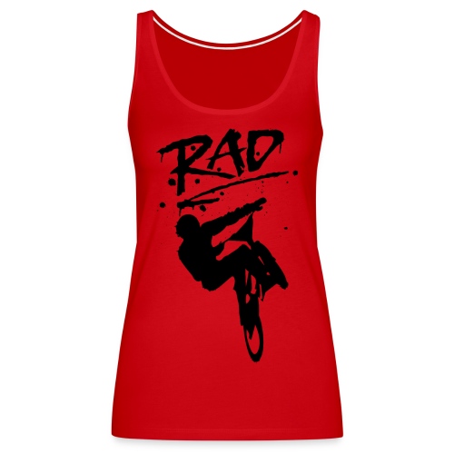 RAD BMX Bike Graffiti 80s Movie Radical Shirts - Women's Premium Tank Top