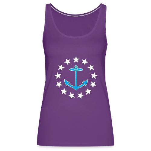 Mary& Blake Logo (Teal and White) - Women's Premium Tank Top