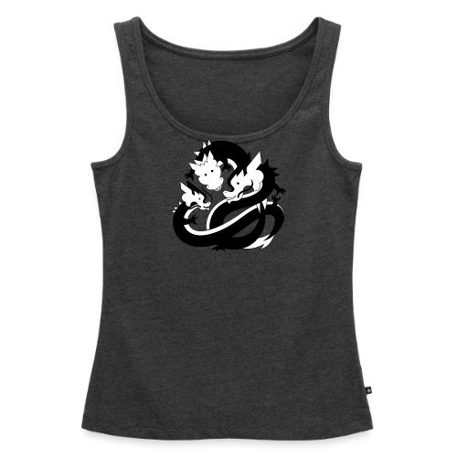 CAIS Core Values Dragons Inclusion BW on Red - Women's Premium Tank Top