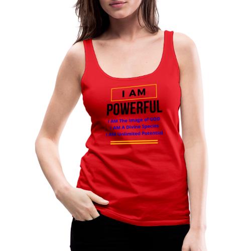 I AM Powerful (Light Colors Collection) - Women's Premium Tank Top