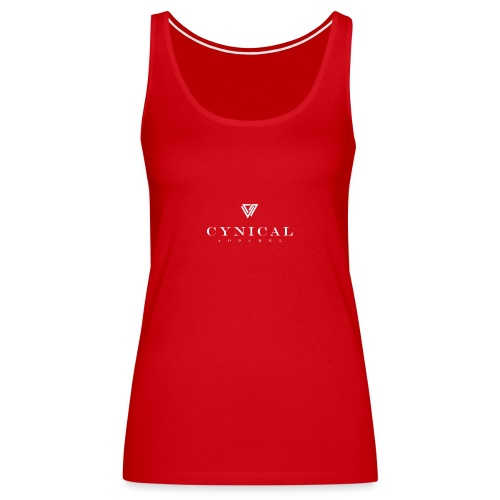 cyn-b-and-W-with-lettering-and-logo - Women's Premium Tank Top