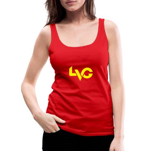 LVG logo yellow - Women's Premium Tank Top