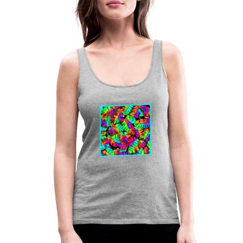 Chic Leaf Pattern Stylish Elegance - Women's Premium Tank Top