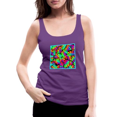 Chic Leaf Pattern Stylish Elegance - Women's Premium Tank Top