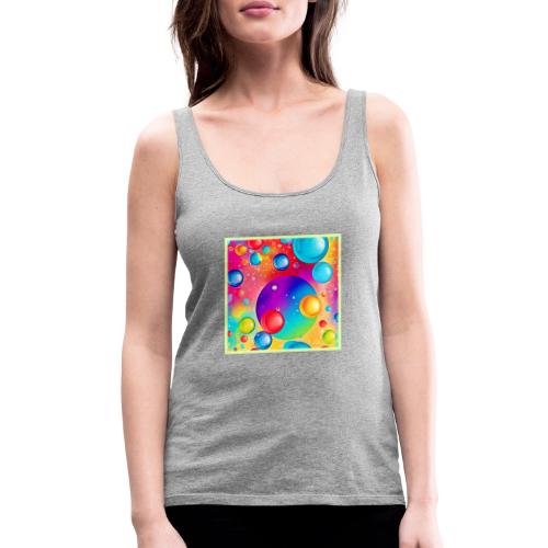 Colorful Sphere Abstract Art - Women's Premium Tank Top