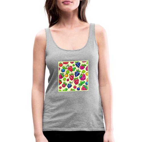 Berry Fruit Pattern Design - Women's Premium Tank Top