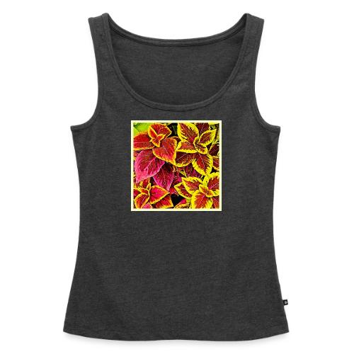 Coleus Leaf Burst Design - Women's Premium Tank Top