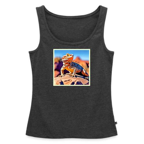 Desert Lizard Close-up Design - Women's Premium Tank Top