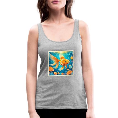 Underwater Goldfish Art - Women's Premium Tank Top