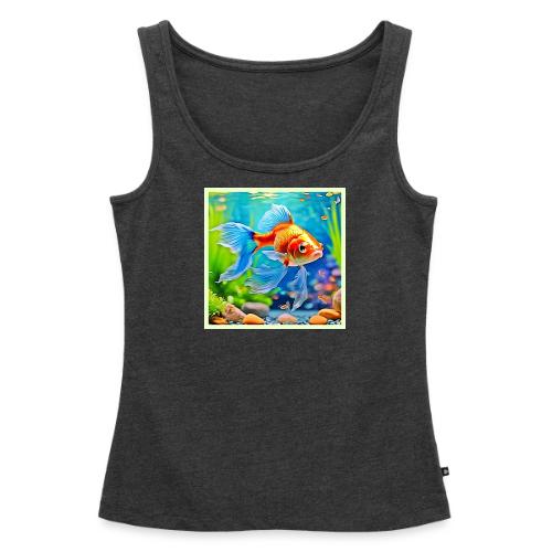 Colorful Tank Goldfish Design - Women's Premium Tank Top
