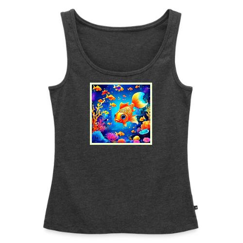 Vibrant Underwater Fish World Design - Women's Premium Tank Top